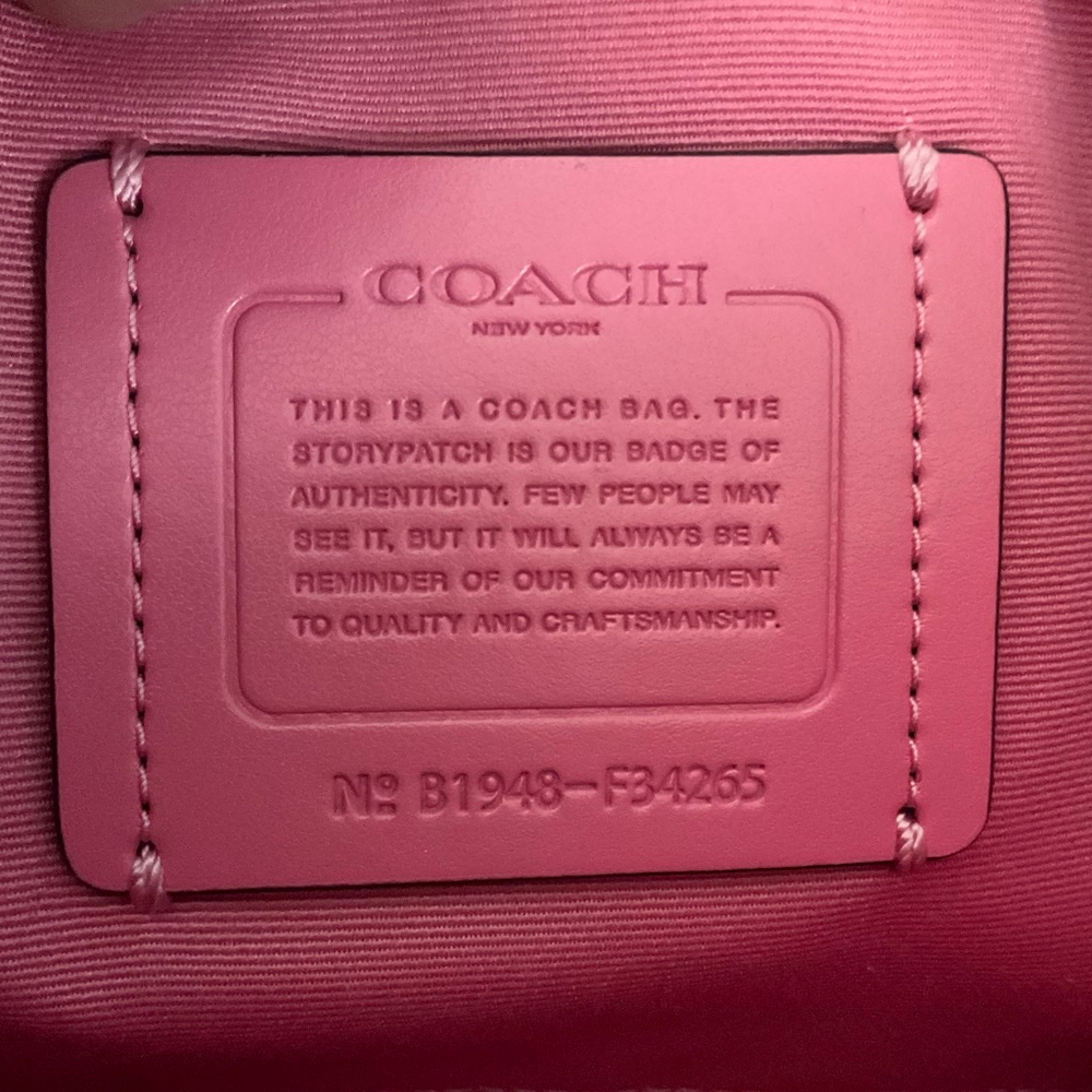 Coach Lyla Crossbody Bag, Pink/Gold, EUC - Picture 6 of 9